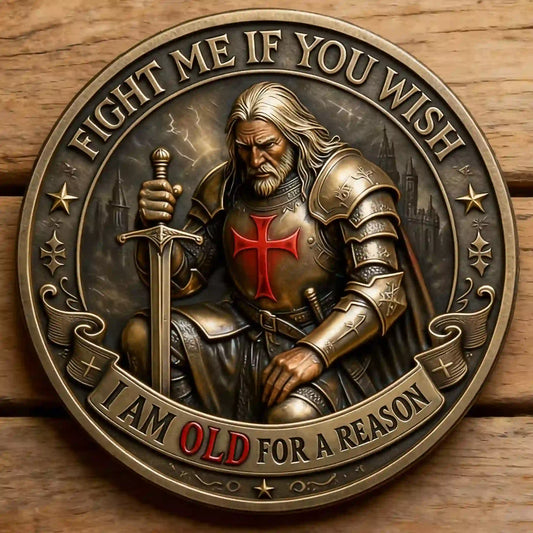 ⏰ Black Friday Limited-⚔️ “Old Knight – A Warrior of Christ” Commemorative Coin